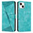 Custodia Portafoglio In Pelle Cover con Supporto Y04X per Apple iPhone 14 Plus Verde