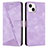 Custodia Portafoglio In Pelle Cover con Supporto Y04X per Apple iPhone 14 Plus Viola