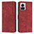 Custodia Portafoglio In Pelle Cover con Supporto Y04X per Motorola Moto Edge X30 Pro 5G Rosso