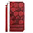 Custodia Portafoglio In Pelle Cover con Supporto Y05B per Samsung Galaxy A03s Rosso