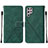 Custodia Portafoglio In Pelle Cover con Supporto Y07B per Samsung Galaxy S22 Ultra 5G Verde
