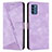 Custodia Portafoglio In Pelle Cover con Supporto Y07X per Nokia C300 Viola