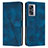 Custodia Portafoglio In Pelle Cover con Supporto Y07X per OnePlus Nord N300 5G Blu