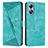 Custodia Portafoglio In Pelle Cover con Supporto Y07X per Oppo A17 Verde