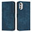 Custodia Portafoglio In Pelle Cover con Supporto Y08X per Motorola Moto E32 Blu