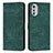 Custodia Portafoglio In Pelle Cover con Supporto Y08X per Motorola Moto E32s Verde