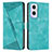 Custodia Portafoglio In Pelle Cover con Supporto Y08X per Oppo A96 5G Verde