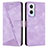 Custodia Portafoglio In Pelle Cover con Supporto Y08X per Oppo A96 5G Viola