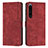 Custodia Portafoglio In Pelle Cover con Supporto Y08X per Sony Xperia 1 IV Rosso