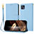 Custodia Portafoglio In Pelle Cover con Supporto Y09X per Motorola Moto G50 5G Blu