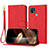 Custodia Portafoglio In Pelle Cover con Supporto Y09X per Oppo A15 Rosso