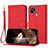 Custodia Portafoglio In Pelle Cover con Supporto Y09X per Oppo A35 Rosso