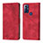 Custodia Portafoglio In Pelle Cover con Supporto YB1 per Motorola Moto G Power (2022) Rosso