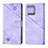 Custodia Portafoglio In Pelle Cover con Supporto YB1 per Motorola Moto X40 5G Viola
