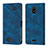 Custodia Portafoglio In Pelle Cover con Supporto YB1 per Nokia C100 Blu