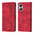 Custodia Portafoglio In Pelle Cover con Supporto YB1 per Oppo A17 Rosso