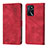 Custodia Portafoglio In Pelle Cover con Supporto YB1 per Oppo A54s Rosso