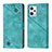 Custodia Portafoglio In Pelle Cover con Supporto YB1 per Oppo K10X 5G Verde