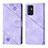 Custodia Portafoglio In Pelle Cover con Supporto YB1 per Oppo Reno6 5G Viola