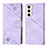 Custodia Portafoglio In Pelle Cover con Supporto YB1 per Samsung Galaxy S23 5G Lavanda