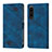 Custodia Portafoglio In Pelle Cover con Supporto YB1 per Sony Xperia 1 IV Blu