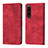 Custodia Portafoglio In Pelle Cover con Supporto YB1 per Sony Xperia 1 IV Rosso