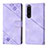 Custodia Portafoglio In Pelle Cover con Supporto YB1 per Sony Xperia 1 IV Viola