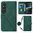 Custodia Portafoglio In Pelle Cover con Supporto YB1 per Sony Xperia 1 V