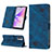 Custodia Portafoglio In Pelle Cover con Supporto YB2 per OnePlus Nord N300 5G