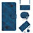 Custodia Portafoglio In Pelle Cover con Supporto YB2 per Samsung Galaxy A13 5G