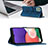 Custodia Portafoglio In Pelle Cover con Supporto YB2 per Samsung Galaxy A22 5G