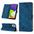 Custodia Portafoglio In Pelle Cover con Supporto YB2 per Samsung Galaxy M32 4G
