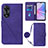 Custodia Portafoglio In Pelle Cover con Supporto YB3 per Oppo A58 5G Viola