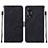 Custodia Portafoglio In Pelle Cover con Supporto YB4 per Oppo A58 5G Nero