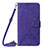 Custodia Portafoglio In Pelle Cover con Supporto YB4 per Samsung Galaxy M04 Viola