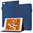 Custodia Portafoglio In Pelle Cover con Supporto YX1 per Apple iPad Mini 4 Blu