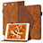 Custodia Portafoglio In Pelle Cover con Supporto YX1 per Apple iPad Mini 4 Marrone