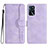 Custodia Portafoglio In Pelle Cover con Supporto YX1 per Oppo A54s Viola