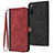 Custodia Portafoglio In Pelle Cover con Supporto YX1 per Sony Xperia 10 IV Rosso