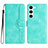 Custodia Portafoglio In Pelle Cover con Supporto YX2 per Samsung Galaxy S22 5G Verde