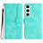 Custodia Portafoglio In Pelle Cover con Supporto YX2 per Samsung Galaxy S23 5G Verde