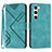 Custodia Portafoglio In Pelle Cover con Supporto YX3 per Samsung Galaxy S22 5G