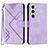 Custodia Portafoglio In Pelle Cover con Supporto YX3 per Samsung Galaxy S22 5G Viola