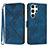 Custodia Portafoglio In Pelle Cover con Supporto YX3 per Samsung Galaxy S25 Ultra 5G Blu