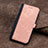 Custodia Portafoglio In Pelle Cover con Supporto YX5 per Apple iPhone 13 Pro Oro Rosa