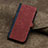 Custodia Portafoglio In Pelle Cover con Supporto YX5 per Samsung Galaxy S22 Ultra 5G Rosso