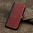 Custodia Portafoglio In Pelle Cover con Supporto YX5 per Samsung Galaxy S23 Ultra 5G Rosso