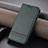 Custodia Portafoglio In Pelle Cover con Supporto YZ1 per Apple iPhone 14 Pro Max Verde
