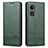 Custodia Portafoglio In Pelle Cover con Supporto YZ1 per Oppo A58 5G Verde