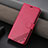 Custodia Portafoglio In Pelle Cover con Supporto YZ3 per Apple iPhone 14 Plus Rosa Caldo